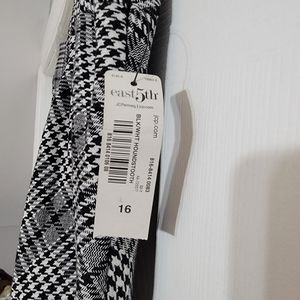 East 5th Vintage Black and White Houndstooth Skirt 16